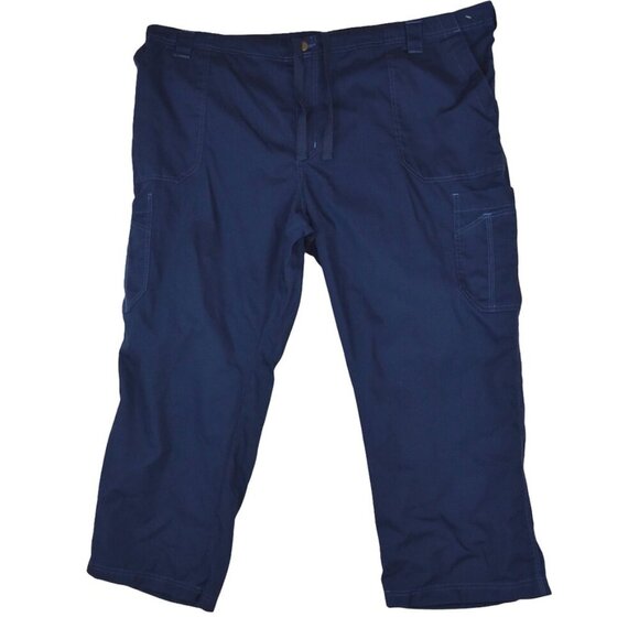 Carhartt Navy Blue Workwear Pants 3X Short Utility Ripstop Cotton Blend Scrubs - Picture 1 of 10